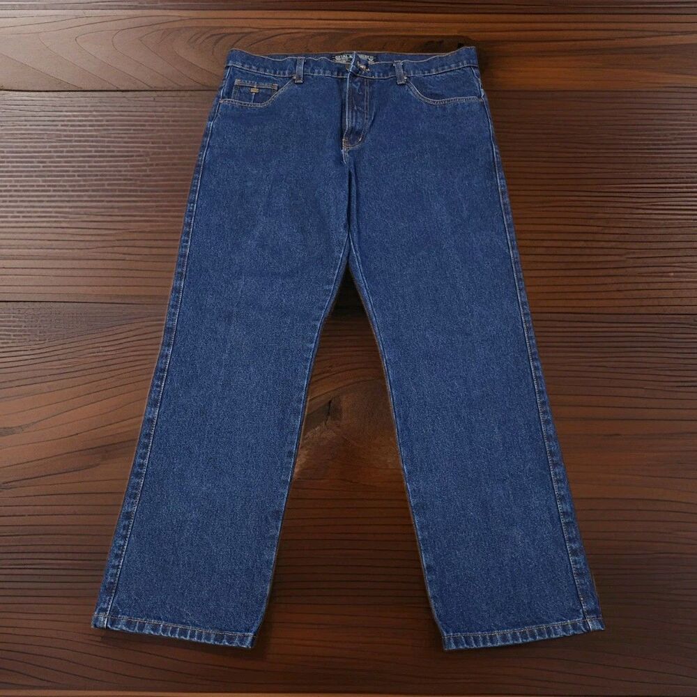 Vintage Genes 1891 Metal Jeans Mens 36x30 Regular Classic Fit Blue Cotton Denim - Picture 2 of 7